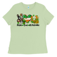 Matcha peace love st patricks Ladies Tee - AdoDesignShop