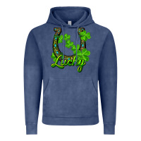 Vintage Denim lucky shamrock horseshoe Vintage Hoodie - RanaPortraitStore