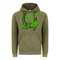 Vintage Olive lucky shamrock horseshoe Vintage Hoodie - RanaPortraitStore