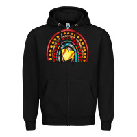 Black softball rainbow Zipper Hoodie - Artiststas