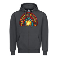Smoke softball rainbow Zipper Hoodie - Artiststas