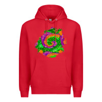 Red halloween patch  1 Premium Hoodie - BundleAndBundleShop