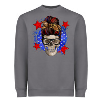 Storm American mom skull Heavyweight Sweatshirt - Zillion Design Studio
