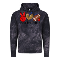Cloud Black peace love football Vintage Hoodie - Zillion Design Studio