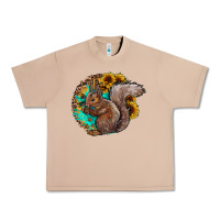 Burro western squirrel with sunflowers Urban Heavy Tee - CowhideDigitalArt