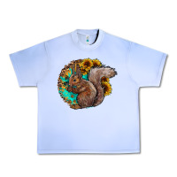 Grape Ice western squirrel with sunflowers Urban Heavy Tee - CowhideDigitalArt