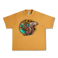 Peanut Butter western squirrel with sunflowers Urban Heavy Tee - CowhideDigitalArt