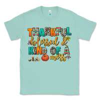 Seafoam thankful  blessed and kind of a mess Classic Tee - AdoDesignShop