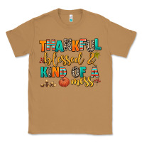 Toasted Coconut thankful  blessed and kind of a mess Classic Tee - AdoDesignShop