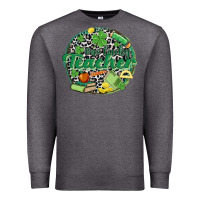 Charcoal Heather one lucky teacher Premium Sweatshirt - MaliasSmallBusiness