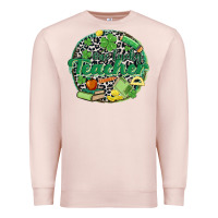 Pale Pink one lucky teacher Premium Sweatshirt - MaliasSmallBusiness