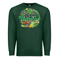 Sports Green one lucky teacher Premium Sweatshirt - MaliasSmallBusiness