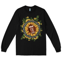 Black football gemstone sunflower Long Sleeve Tee - JahusDesignShop
