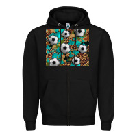 Black soccer Zipper Hoodie - Artiststas