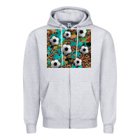 Heather Grey soccer Zipper Hoodie - Artiststas