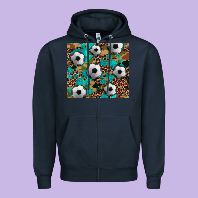 Soccer Zipper Hoodie Designed By Artiststas