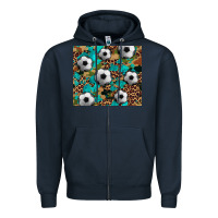 Navy soccer Zipper Hoodie - Artiststas