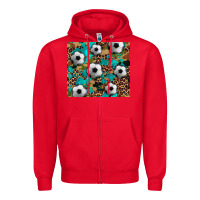 Red soccer Zipper Hoodie - Artiststas