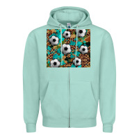 Seafoam soccer Zipper Hoodie - Artiststas