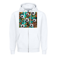 White soccer Zipper Hoodie - Artiststas