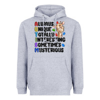 Heather Grey always unique autism Heavyweight Hoodie - MaliasSmallBusiness