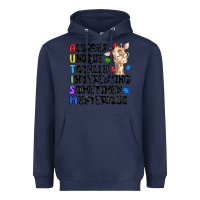 Navy always unique autism Heavyweight Hoodie - MaliasSmallBusiness