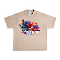 French Oak Red white rawr 4th of july Urban Heavy Tee - CowGirlArtShop