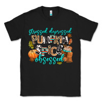 Black stressed depressed pumpkin spice obsessed Classic Tee - AdoDesignShop