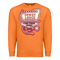 Carrot cupids howdy lodge find your cowboy open Premium Sweatshirt - MaliasSmallBusiness