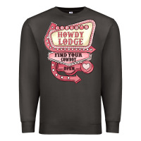 Smoke cupids howdy lodge find your cowboy open Premium Sweatshirt - MaliasSmallBusiness