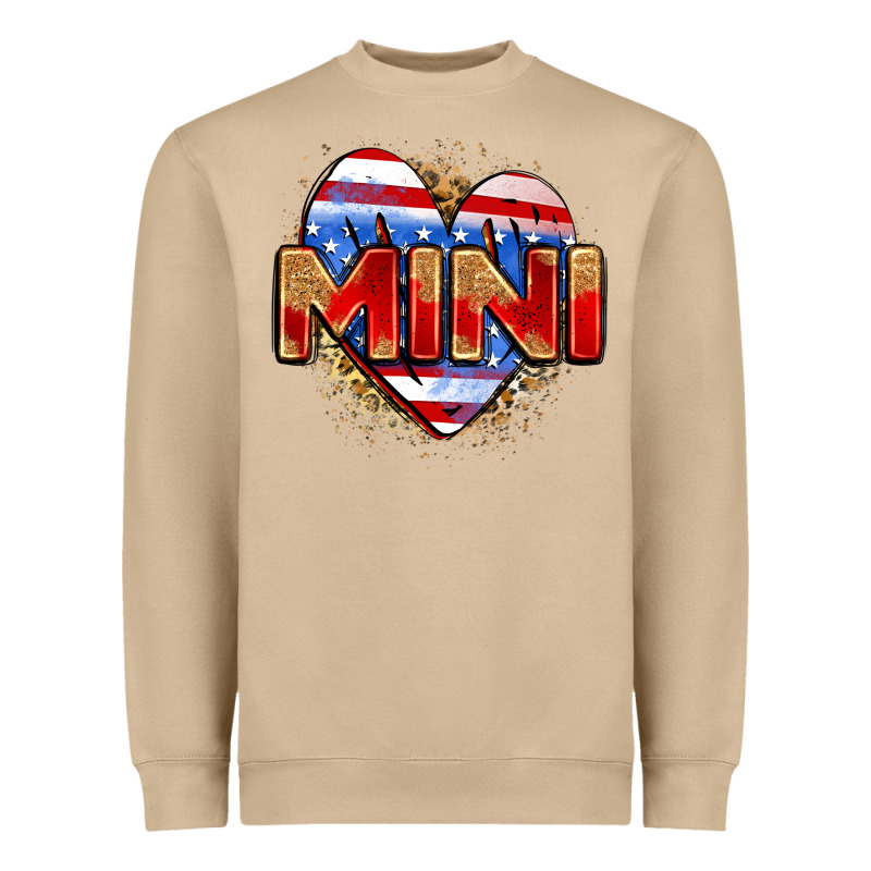 American Mini Heart Heavyweight Sweatshirt by Zillion Design Studio | Teevron