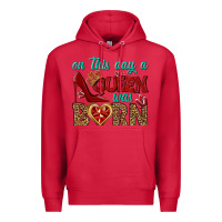Cardinal on this day a queen was born Premium Hoodie - BundleAndBundleShop