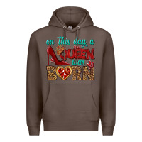 Coffee on this day a queen was born Premium Hoodie - BundleAndBundleShop