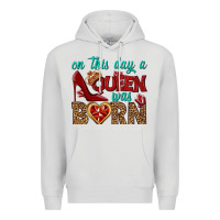 Dove Grey on this day a queen was born Premium Hoodie - BundleAndBundleShop