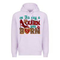 Lilac on this day a queen was born Premium Hoodie - BundleAndBundleShop