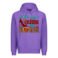Purple on this day a queen was born Premium Hoodie - BundleAndBundleShop