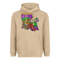 Mushroom mardi gras louisiana map Heavyweight Hoodie - MaliasSmallBusiness