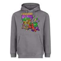 Storm mardi gras louisiana map Heavyweight Hoodie - MaliasSmallBusiness