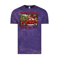 Cloud Purple farm fresh christmas trees Vintage Tee - BarkalooDesign