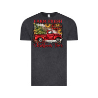 Vintage Black farm fresh christmas trees Vintage Tee - BarkalooDesign