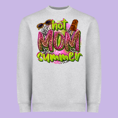 Hot Mom Summer Heavyweight Sweatshirt Designed By Texasbilliewilder
