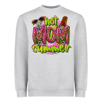 Heather Grey hot mom summer Heavyweight Sweatshirt - texasbilliewilder