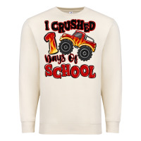 Sandshell i crushed 100 days of school monster truck Premium Sweatshirt - MaliasSmallBusiness