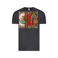 Vintage Black Virgin Mary Mexican Flag Vintage Tee - CTS Tumbler Store