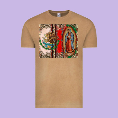 Virgin Mary Mexican Flag Vintage Tee Designed By Cts Tumbler Store