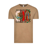 Vintage Coffee Virgin Mary Mexican Flag Vintage Tee - CTS Tumbler Store
