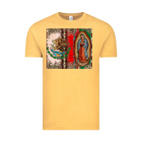 Vintage Mustard Virgin Mary Mexican Flag Vintage Tee - CTS Tumbler Store