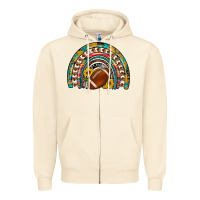 Sandshell football rainbow Zipper Hoodie - Artiststas