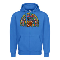 True Royal football rainbow Zipper Hoodie - Artiststas