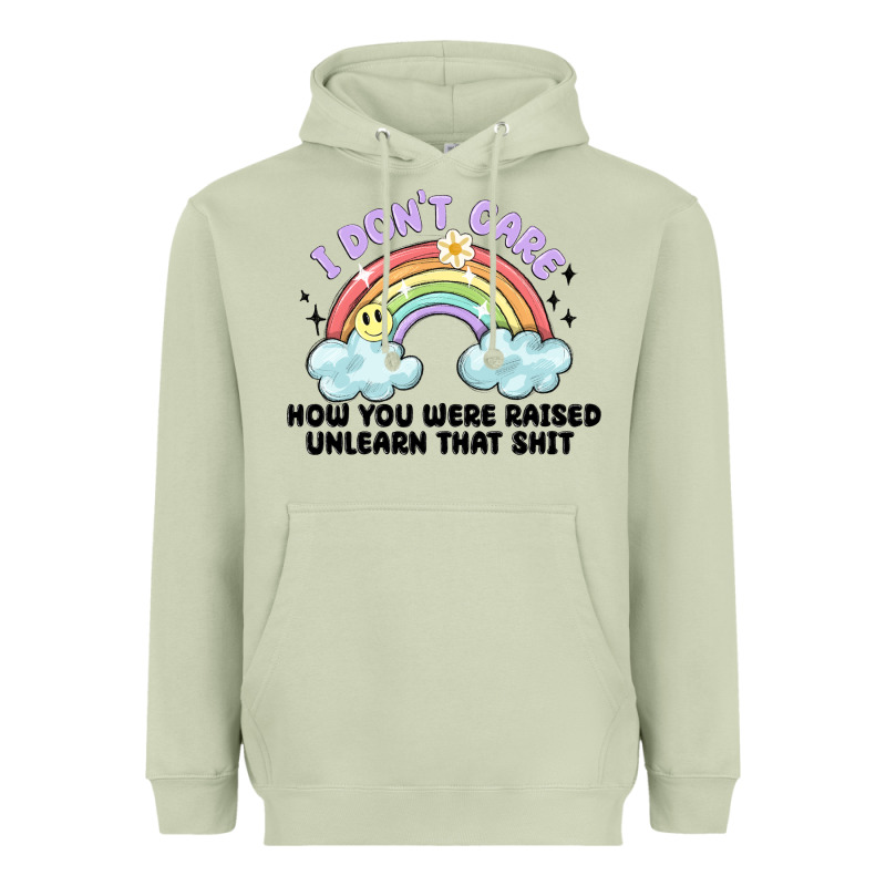 I Dont Care How You Were Raised Heavyweight Hoodie by MaliasSmallBusiness | Teevron